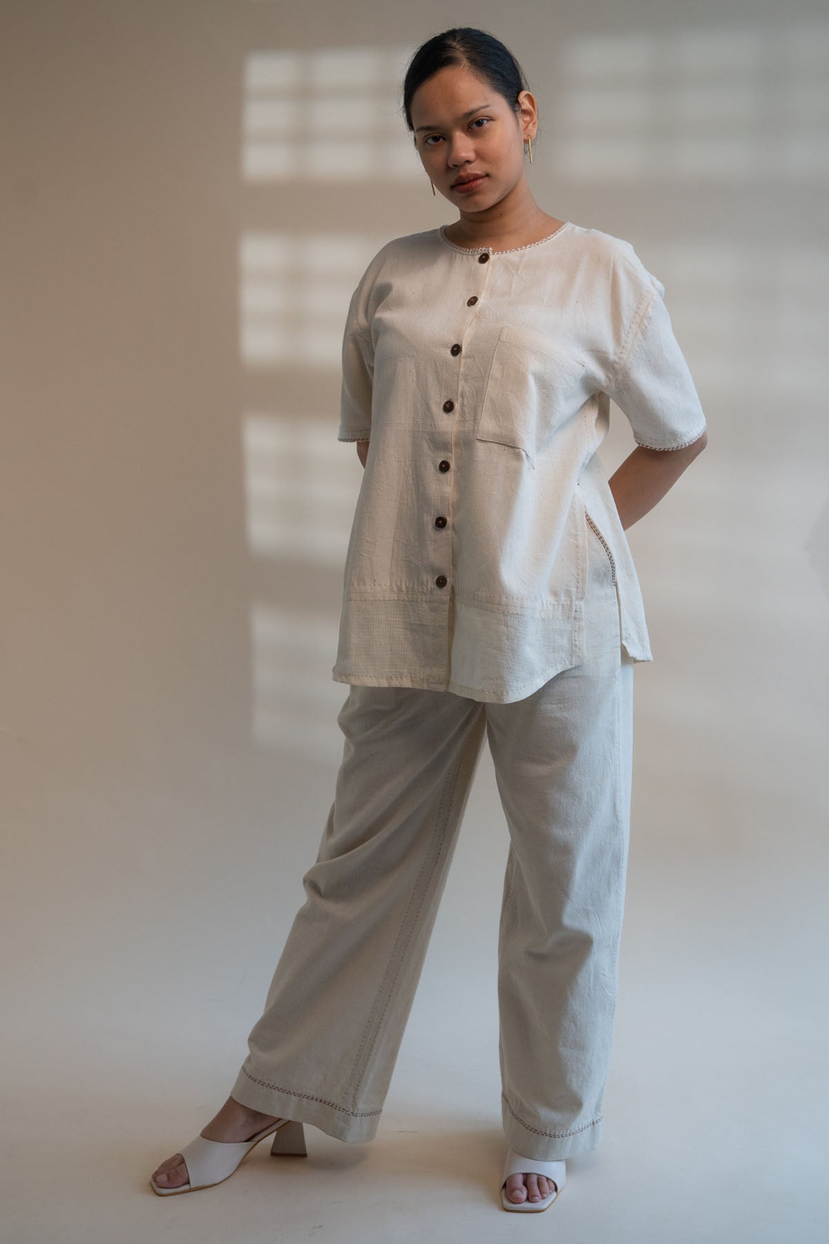Buy Designer Half Sleeves Buttoned Shirt By Lafaani